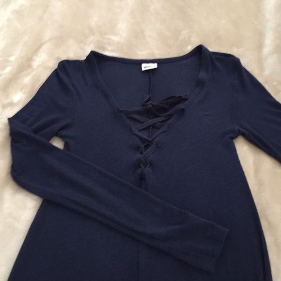 Blue dress, A line shape. - Picture 4 of 9